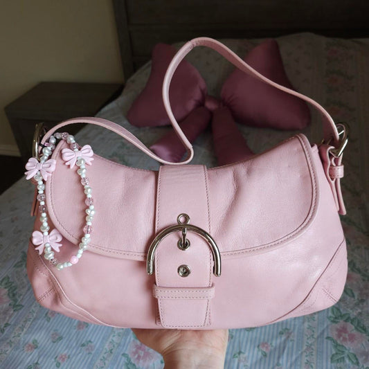 Y2K Coach Baby Pink Soho Shoulder Bag Purse