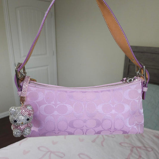Vintage Y2K Pink Shoulder Bag Baguette Purse Rare